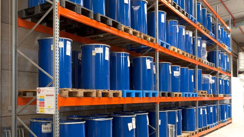 almacenamiento de productos químicos