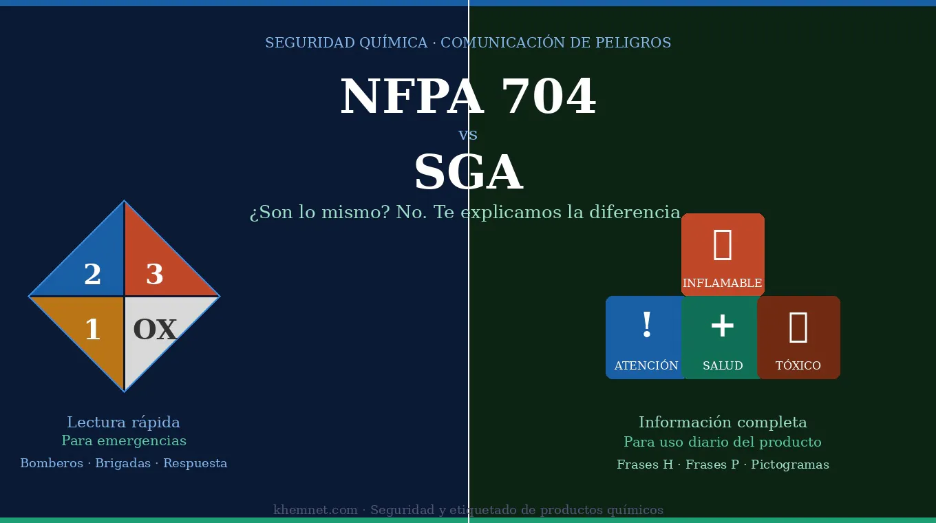 NFPA vs. SGA: dos sistemas de comunicación de peligros que no significan lo mismo 1 NFPA vs SGA